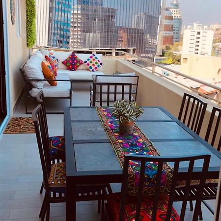 Apartament Condo Amueblado, Encomenderos 200 El Golf, Las Condes Santiago Con Vista Al Costanera Center Экстерьер фото