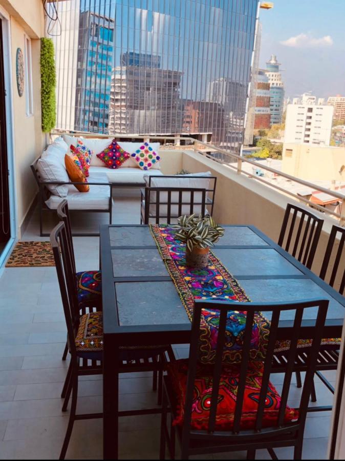 Apartament Condo Amueblado, Encomenderos 200 El Golf, Las Condes Santiago Con Vista Al Costanera Center Экстерьер фото